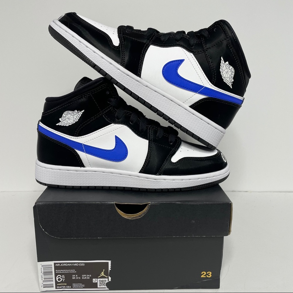 Nike Air Jordan 1 Retro Mid Racer Blue NEW